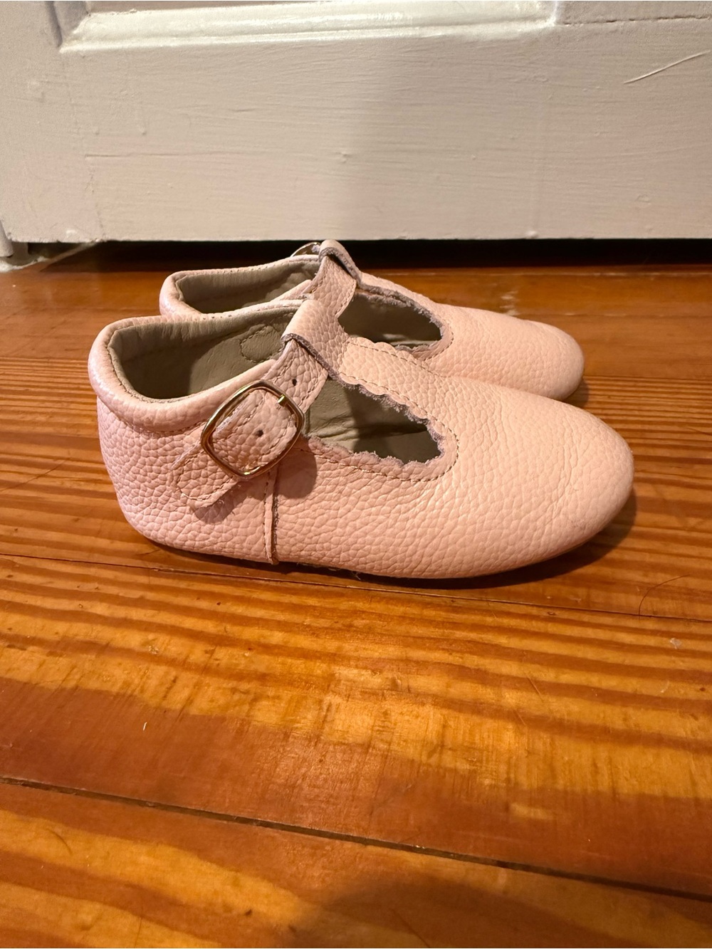 Little Lovebug Blush Pink soft toddler shoes - Picture 5 of 9